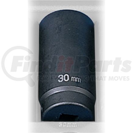 Grey Pneumatic 2030MD Socket 1/2" Drive x 30mm Hex Size, 90mm Deep Length, Impact Socket, Type III Shape