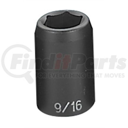 Grey Pneumatic 2018R Socket 1/2" Drive x 9/16" Hex Size, 1.5 mm Length, Impact Socket, Type I Shape