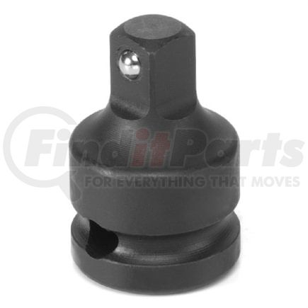 Grey Pneumatic 2238A Bit Driver Adapter 1/2" Drive, 1/2" Female End x 3/4" Male End, with Friction Ball