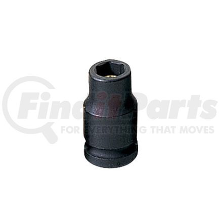 Grey Pneumatic 908RG Socket 1/4" Drive x 1/4" Hex Size, 0.91" Length, Magnetic Impact Socket, Type I Shape