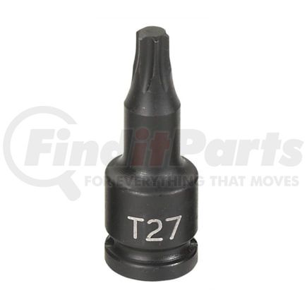 Grey Pneumatic 927T Socket Driver Bit 1/4" Drive x T27 Size, Internal Star Impact Socket Driver Bit