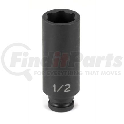 Grey Pneumatic 906MDS Socket 1/4" Drive x 6mm Hex Size, 50mm Deep Length, Impact Socket, Type I Shape