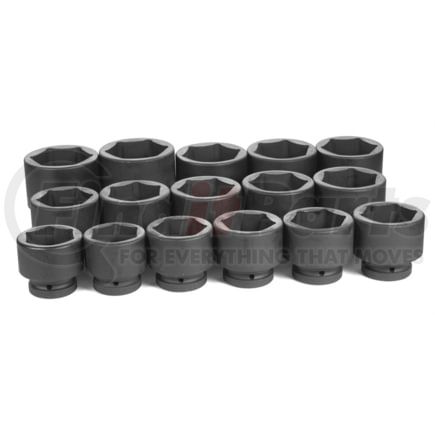 Grey Pneumatic 9016 Socket Set 16 Pc. 1" Drive Fractional Set