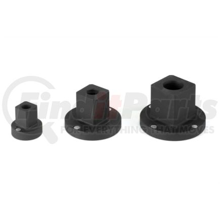 Grey Pneumatic 103RA Socket Adapter Set 3-Piece Low-Profile Sleeve-Type Reducing Adapter Set with Magnetic Retention