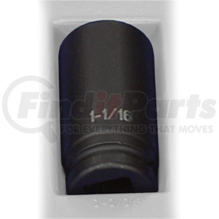Grey Pneumatic 3034D Socket 3/4" Drive x 1-1/16" Hex Size, 3.35mm Deep Length, Impact Socket, Type III Shape