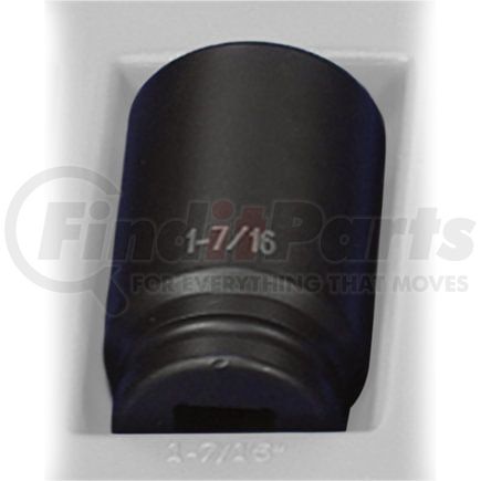 Grey Pneumatic 3046D Socket 3/4" Drive x 1-7/16" Hex Size, 3.35mm Deep Length, Impact Socket, Type III Shape