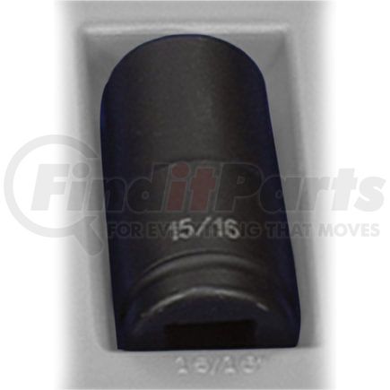 Grey Pneumatic 3030D Socket 3/4" Drive x 15/16" Hex Size, 3.35mm Deep Length, Impact Socket, Type I Shape