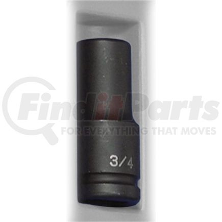 Grey Pneumatic 3024D Socket 3/4" Drive x 3/4" Hex Size, 3.35mm Deep Length, Impact Socket, Type I Shape