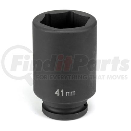 Grey Pneumatic 3041MD Socket 3/4" Drive x 41mm Hex Size, 95mm Deep Length, Impact Socket, Type III Shape