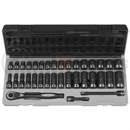 Grey Pneumatic 81635MRD Socket Set 35-Piece, 3/8" Drive 6-Point, Standard & Deep Length, Metric, Duo-Socket Set