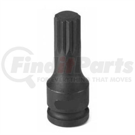 Grey Pneumatic 1114S Socket Driver Bit 3/8" Drive x M14 Size, 1.98mm Length, Triple Square Impact Socket Driver Bit