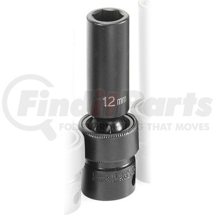 Grey Pneumatic 1012UMD 3/8" Drive x 12mm Deep Universal Impact Socket