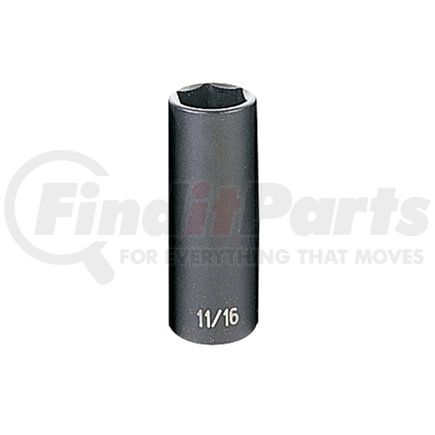 Grey Pneumatic 1022D 3/8" Drive x 11/16" Deep Impact Socket