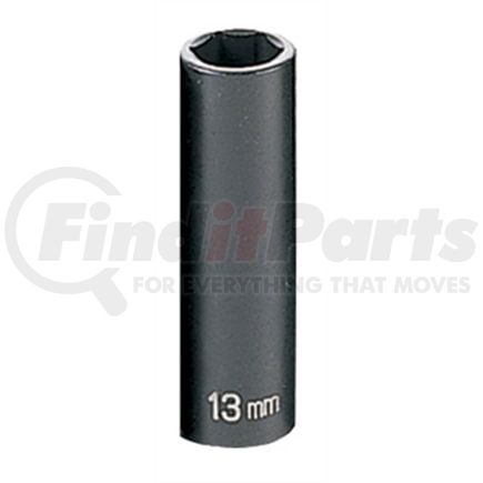 Grey Pneumatic 1013MD Socket 3/8" Drive x 13mm Hex Size, 65mm Deep Length, Impact Socket, Type II Shape