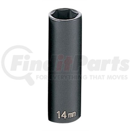 Grey Pneumatic 1014MD Socket 3/8" Drive x 14mm Hex Size, 65mm Deep Length, Impact Socket, Type II Shape