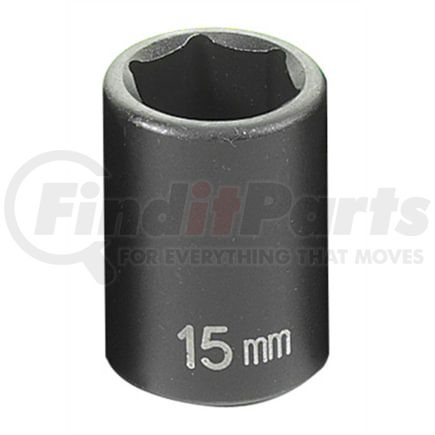 Grey Pneumatic 1015M Socket 3/8" Drive x 15mm Standard Impact Socket