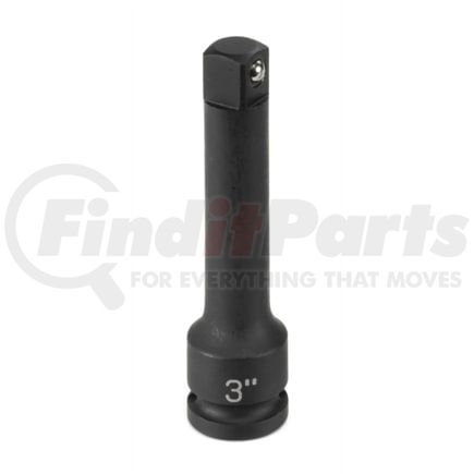 Grey Pneumatic 1143E Socket Drive Extension 3/8" Drive x 3" Socket Drive Extension, 2.95" Length, with Friction Ball