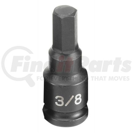Grey Pneumatic 1912F Socket Driver Bit 3/8" Drive x 3/8” Hex Size, 1.97mm Length, Impact Socket Driver Bit