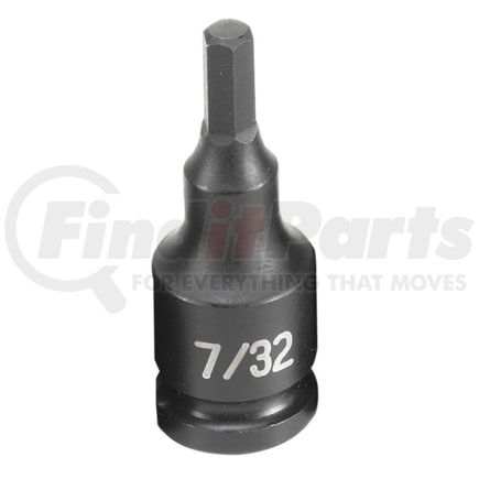 Grey Pneumatic 1907F Socket Driver Bit 3/8" Drive x 7/32” Hex Size, 1.97mm Length, Impact Socket Driver Bit