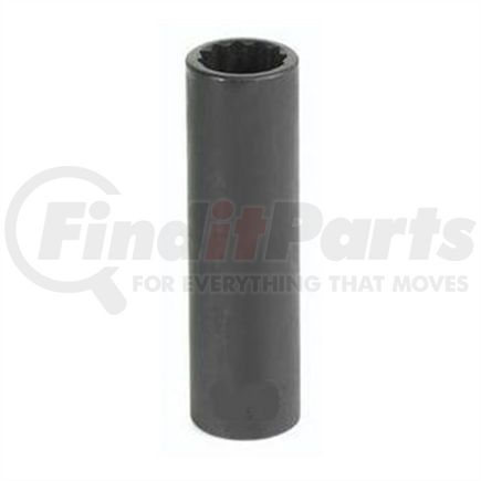 Grey Pneumatic 1118D Socket 3/8" Drive x 9/16" 12-Point Size, 2.56mm Deep Length, Impact Socket, Type II Shape