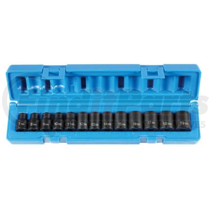 Grey Pneumatic 1203M 3/8" Drive 13 Pc. Std. Length Metric Set - 12 Point