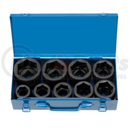 Grey Pneumatic 9159 Socket Set 1" Dr Std Length Jumbo SAE Impact Socket Set, 9 pc
