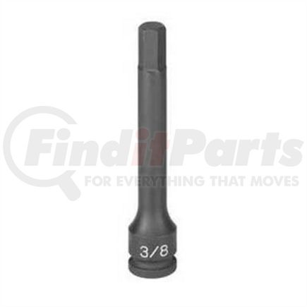 Grey Pneumatic 19124M Socket Driver Bit 3/8" Drive x 12mm Hex Size, 100mm Length, Impact Socket Driver Bit