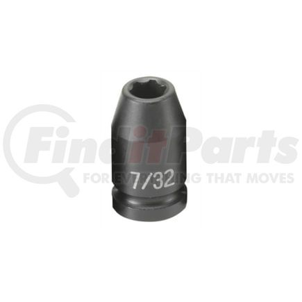 Grey Pneumatic 907RS Socket 1/4" Drive x 7/32" Hex Size, 0.91" Length, Impact Socket, Type I Shape