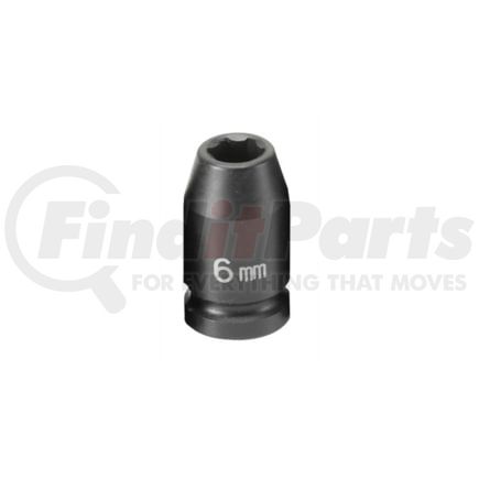 Grey Pneumatic 906MS Socket 1/4" Drive x 6mm Hex Size, 23mm Length, Impact Socket, Type I Shape