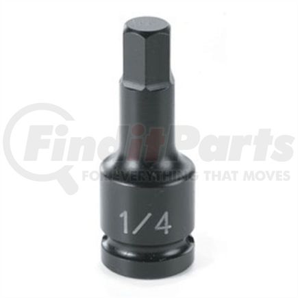 Grey Pneumatic 9910M Socket Driver Bit 1/4" Drive x 10mm Hex Size, Metric, 35mm Length, Socket Driver Bit