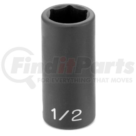 Grey Pneumatic 1016SD Socket 3/8" Drive x 1/2" Semi-Deep Impact Socket