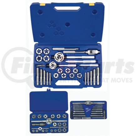 Hanson 97606 Tap and Die Set 66-Pieces High Carbon Steel Machine Screw/Fractional Tap & Hex Die Set