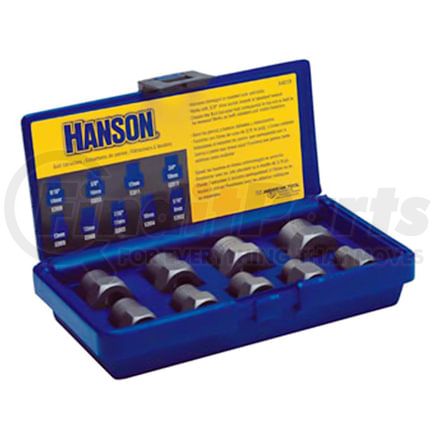 Hanson 54019 Screw Extractor Set 9-Piece Metric Bolt Extractor Set