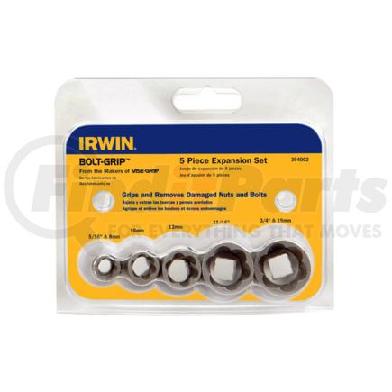 Hanson 394002 5 Piece BOLT-GRIP™ Bolt Extractor Expansion Set