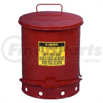 Justrite 09500 Waste Carry Can 14 Gal Oily Waste Can