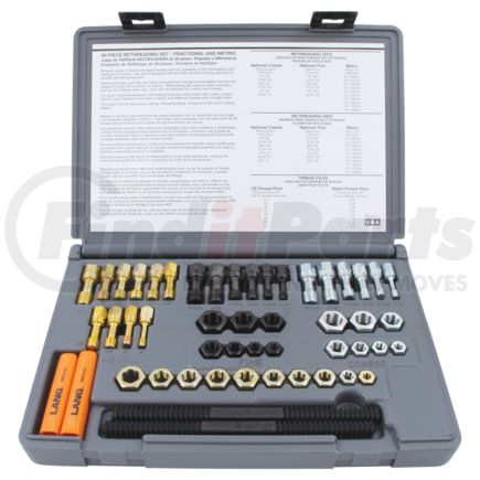 Lang 971 Thread Repair Tool Set Thread Repair Tool Set, 48 Pc. SAE and Metric Thread Restorer Kit