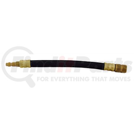 Lang 71318 A/C Hose Assembly Standard Schrader Hose Assembly with Quick Coupler Plug - 10 Inches