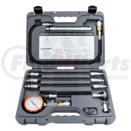 Lang TU-30A Engine Compression Test Kit Compression Tester Set with 2-1/2" Dual Scale Gauge, 0-300 PSI and 0-21 bar