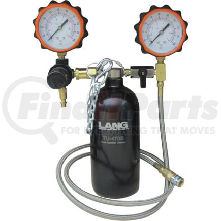 Lang TU-470B Fuel Injector Cleaner Fuel Injection Cleaner with 2-1/2" Dual Scale Gauge, 0-100 PSI and 0-7 Bar