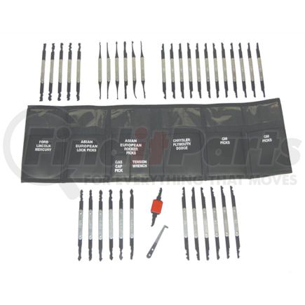 LTI Tools 620 Lockout Tool Set 35-Piece Grand Master Locksmith Automotive Lock Pick Set with Tension Wrench