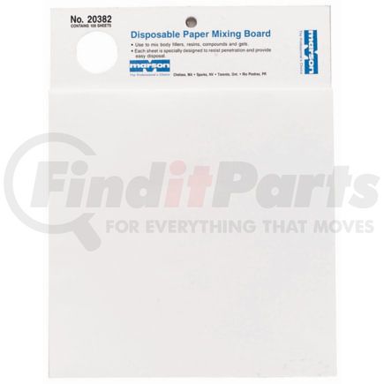 Marson 20382 10" x 13" Disposable Paper Mixing Board