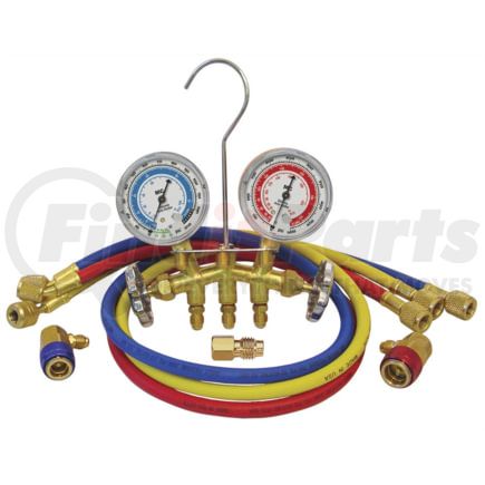 Mastercool 66773 A/C Compressor Piston Ring Tool R-12/R-134a Brass Manifold Gauge Set
