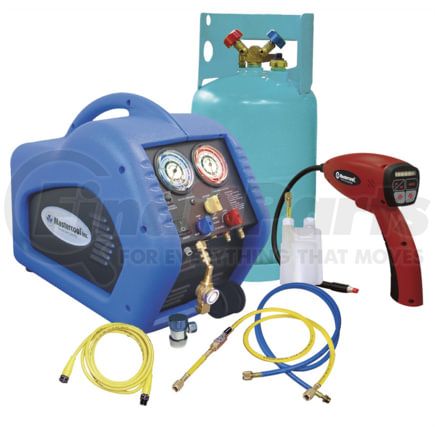 Mastercool 69100-55R Engine Coolant Recovery Kit Comprehensive A/C Recovery System with 1/2 HP Oil-Less Compressor and Tank
