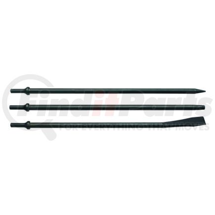 Mayhew Tools 37323 Drill Bit Pneumatic Tool Set - Long Punch & Scraper, 3-Piece, .401 Parker Turn-Type Shank