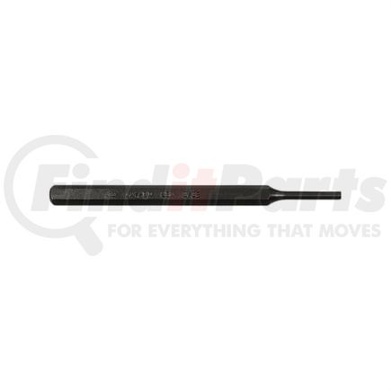 Mayhew Tools 21003 Hand Punch 5/32" Hex Body Pin Punch 5" Length Forged Steel Tool with Black Oxide Rust Finish