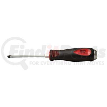 Mayhew Tools 45003 Screwdriver 7/32" Slotted Capped Striking End Screwdriver Forged Hex Blade with Hex Bolster