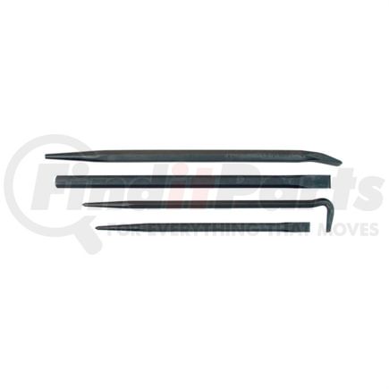 Mayhew Tools 76284 Pry Bar 4-Piece Blast Finish Pry Bar Set Includes Cold Chisel Line Up and Rolling Head Tools