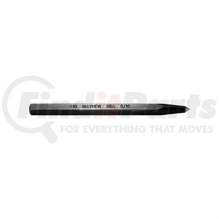 Mayhew Tools 23001 Hand Punch 3/16" Point Hex Prick Punch 4-1/2" Length Forged Metal Sheet Scribing Hand Tool