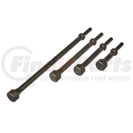 Mayhew Tools 32025 Air Hammer Punch 4-Piece Pneumatic Hammer Bit Set Includes 4 6 8 and 12" Lengths with 401 Shank