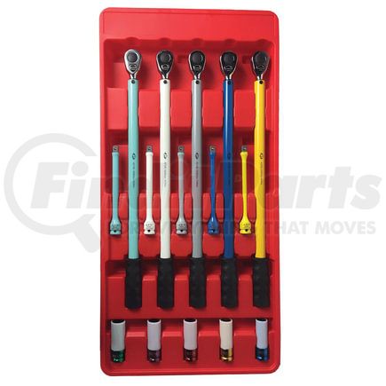 American Forge & Foundry 42015 Tire Repair Kit 15 Piece Master Tire Service Kit with Torque Limiting Extensions and Sockets